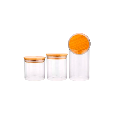 Frasco de vidrio 10cm c/tapa