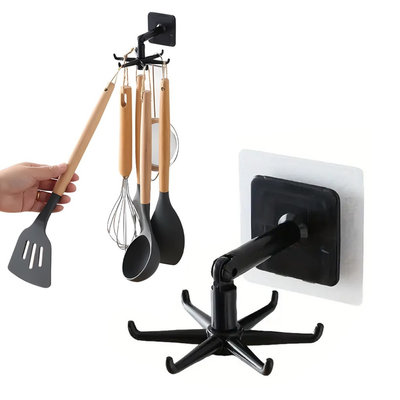 Gancho giratorio organizador alacena cocina baño utensilios