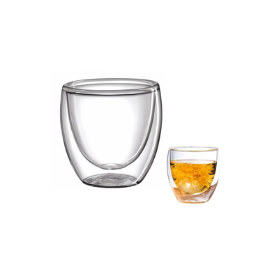 Vaso doble vidrio 250ml agua café vino infusiones 