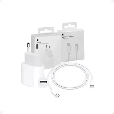COMBO CABLE LIGHTNING 20W + ADAPTADOR 20W 