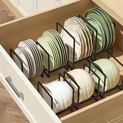 Organizador de cocina 2 piezas compacto metalico