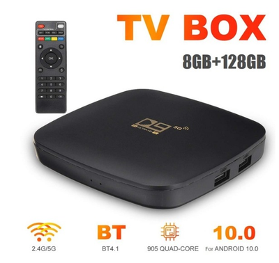 Tvbox OTT D9 4K 8gb Android TV