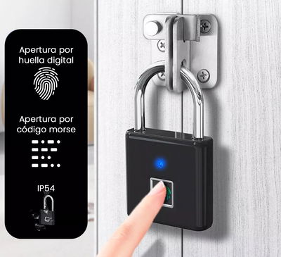 Candado Digital Usb Huella Resistente Al Agua 