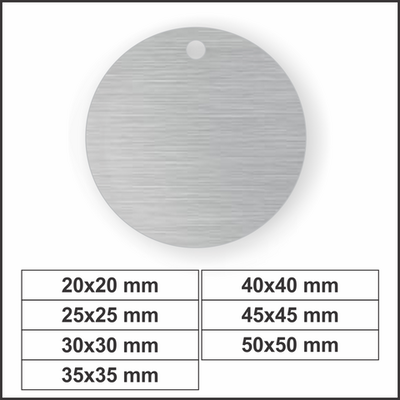 MEDALLAS ACERO CIRCULAR