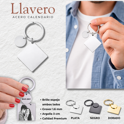 LLAVERO ACERO IDENTIFICACION PREMIUM