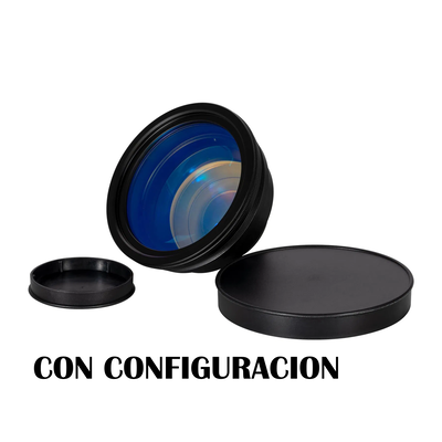 LENTE PARA MAQUINA GALVO FIBRA 110x110 o 200x200 CON CONFIGURACION