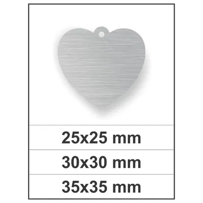 MEDALLAS ACERO CORAZON