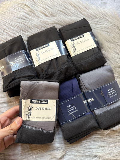 Pack x2 Medias peluche hombre 