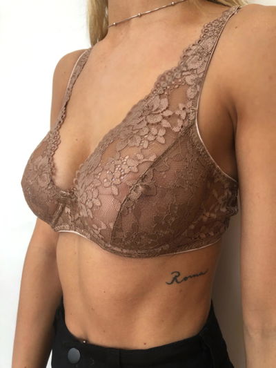 Corpiño con aro y encaje Trenda 