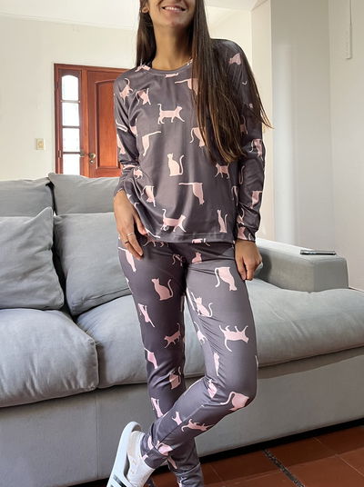 Pijama Gatitos modal soft