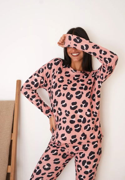 Pijama reme + pantalón print modal soft