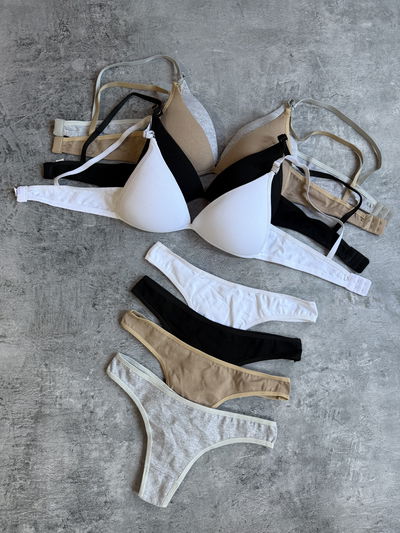 Conjunto algodón taza soft básico 