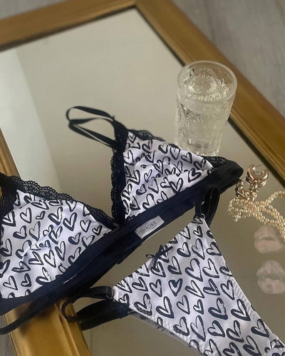 Set Lovely blanco y negro