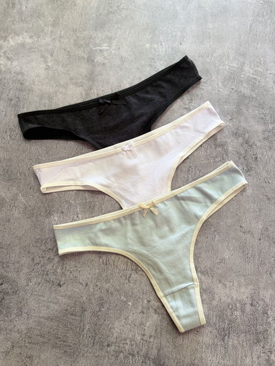 Pack x3 colaless talle especial algodón peinado