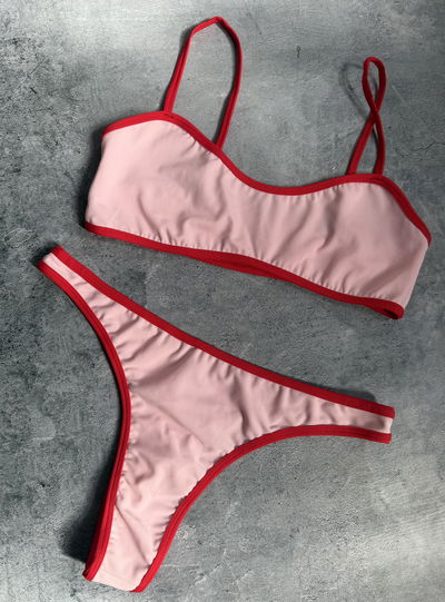 Bikini rosa/rojo