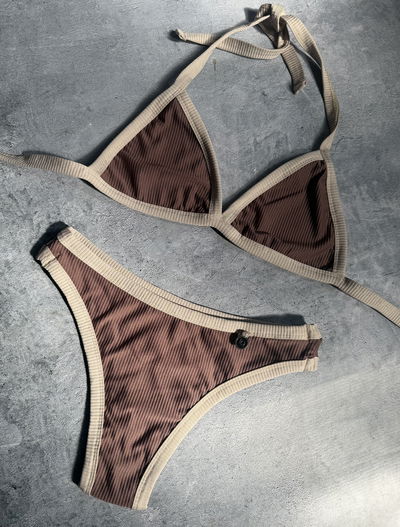 Bikini combinada chocolate