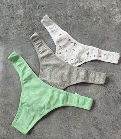 Pack Vintage colaless algodón 