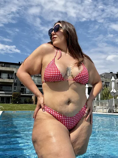 Bikini Joa cuadrille rojo