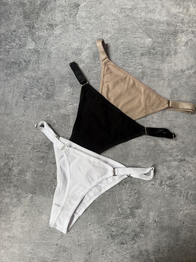 Pack x3 Frashe bombis de algodón regulable tira ancha 