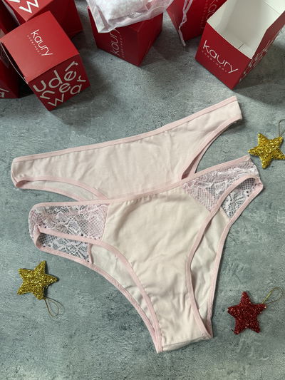Bombis navideñas rosa vedetina x2 