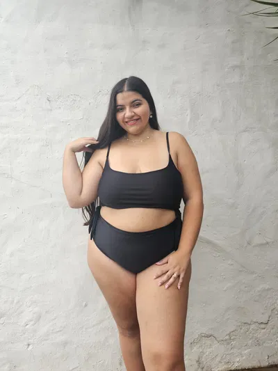 Enteriza bikini negra 