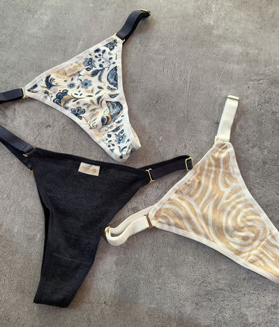 Pack Frashe x3 azul regulables algodón