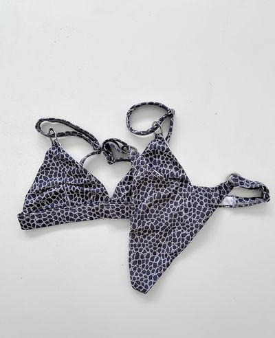 Bikini print gris 