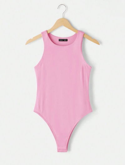 Body halter rosa con mínima falla