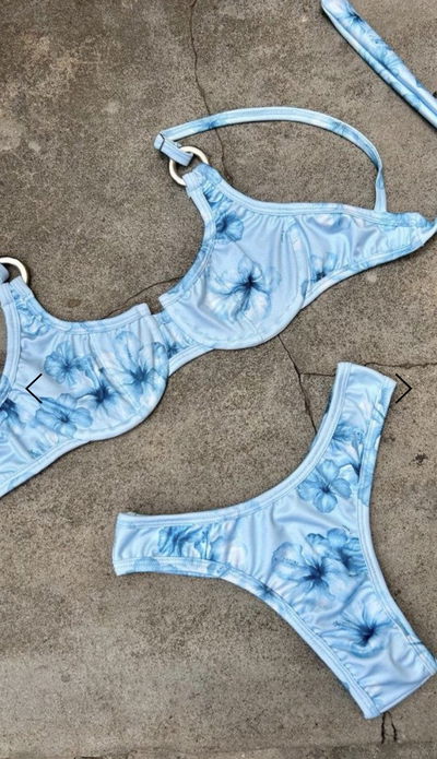 Bikini Honolulu celeste 