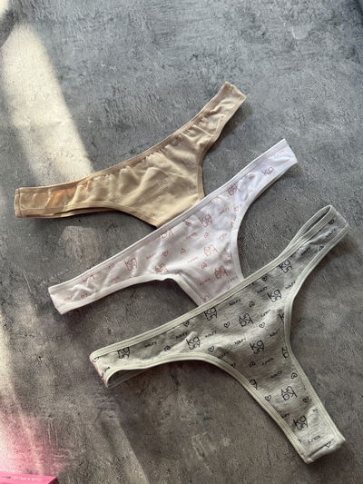 Pack x3 Kaury ColaLess de Algodón Estampado