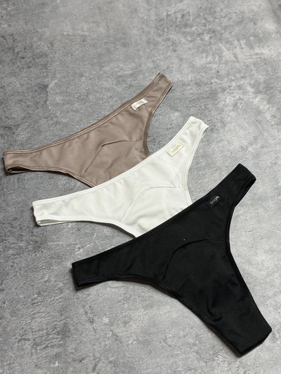 Pack x3 Briggite 4302 colaless lycra t.único 