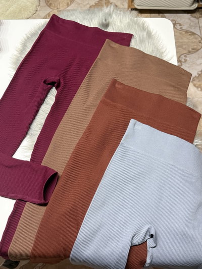Calzas morley acanaladas gruesa sin frunce premium