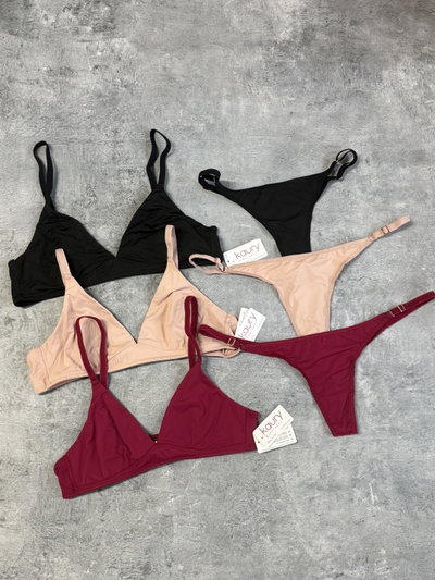 Conjunto microfibra sin armar Kaury 8191