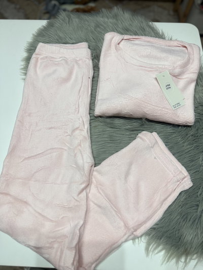 Pijama plush especial rosa clarito