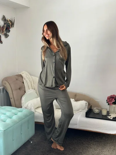 Pijama camisero militar