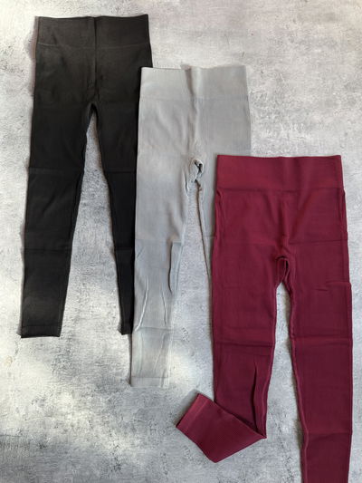 Calzas morley acanaladas sin frunce premium