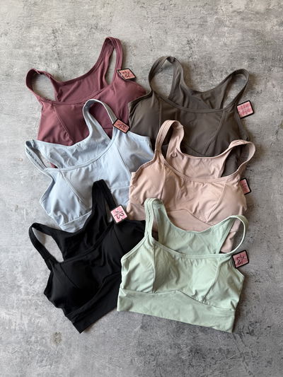 Top deportivo importado sin costura 