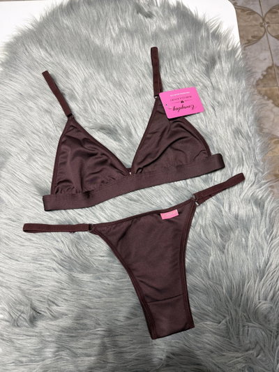 Conjunto MK chocolate lycra