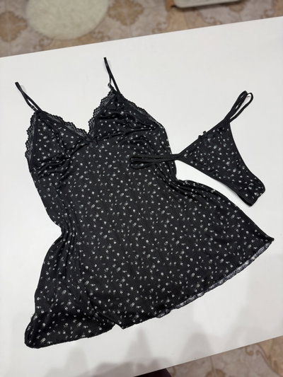 Baby doll negro florcitas morley