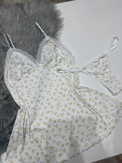 Baby doll flores amarillas morley