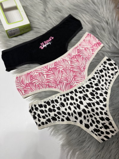 JE TAIME x3 Coulote Less Algodón Mix de Estampas Talle Unic0