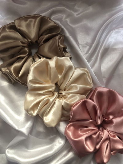 Scrunchies satén antifriz