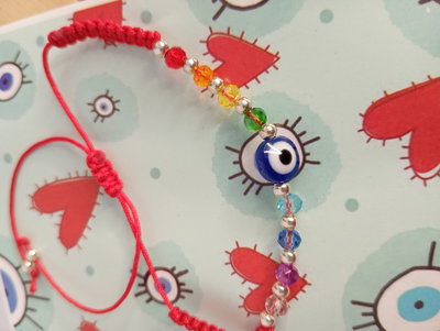 pulsera ojito+chakras
