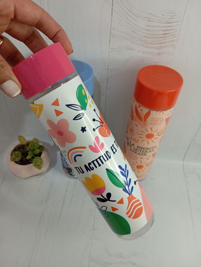 botella tubo vinilo