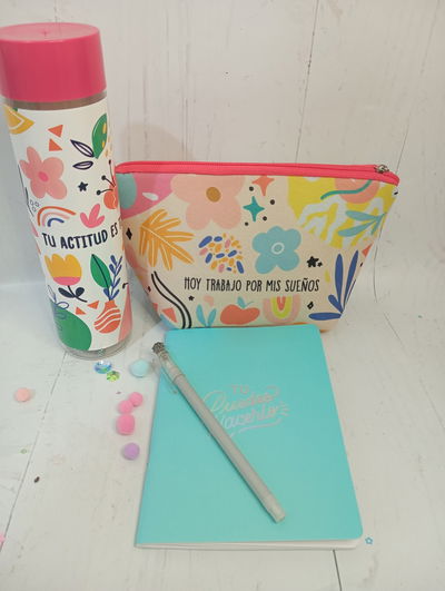 kit libreta + lapicera