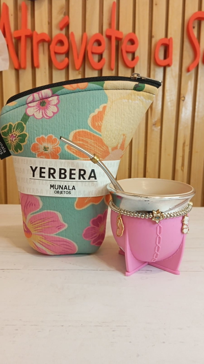 Yerbera estampada