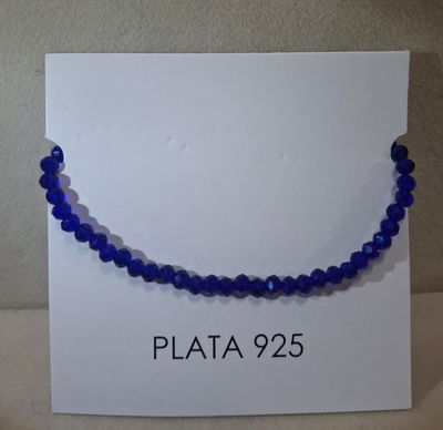 Pulsera cristal australiano azul, verde, rosa, lila