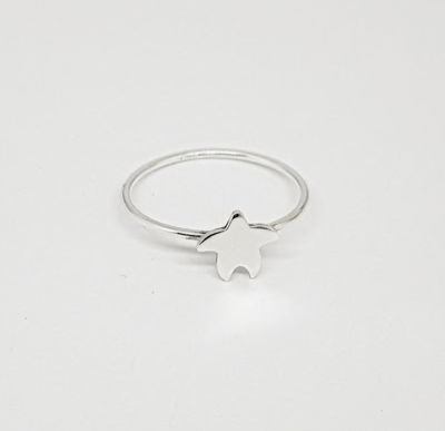 Anillo estrella lisa