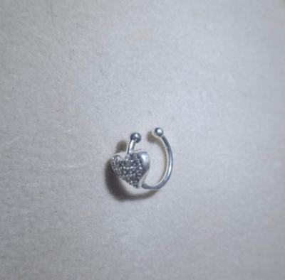 Cuff corazón Cubic/micropove (apretador solitario)