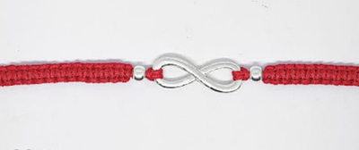 Pulsera hilo rojo infinito